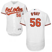 Wholesale Cheap Orioles #56 Darren O'Day White Flexbase Authentic Collection Stitched MLB Jersey