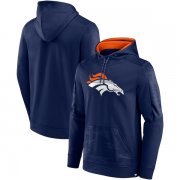 Wholesale Cheap Men's Denver Broncos Navy On The Ball Pullover Hoodie