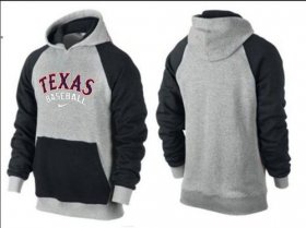 Wholesale Cheap Texas Rangers Pullover Hoodie Grey & Black