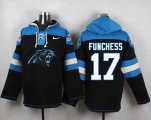 Wholesale Cheap Nike Panthers #17 Devin Funchess Black Player Pullover NFL Hoodie
