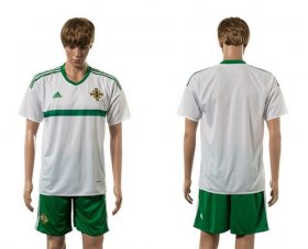 Wholesale Cheap Northern Ireland Blank White Away Soccer Country Jersey