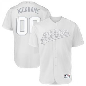 Wholesale Cheap Oakland Athletics Majestic 2019 Players\' Weekend Flex Base Authentic Roster Custom Jersey White