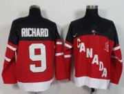 Wholesale Cheap Olympic CA. #9 Maurice Richard Red 100th Anniversary Stitched NHL Jersey