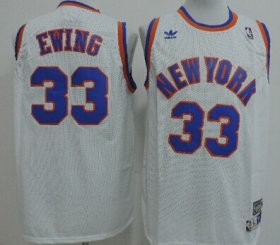 Wholesale Cheap New York Knicks #33 Patrick Ewing White Swingman Throwback Jersey