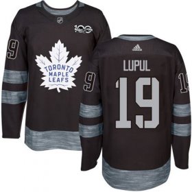 Wholesale Cheap Adidas Maple Leafs #19 Joffrey Lupul Black 1917-2017 100th Anniversary Stitched NHL Jersey