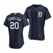 Wholesale Cheap Men's Detroit Tigers #20 Spencer Torkelson Navy Flex Base Stitched Jersey