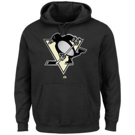Wholesale Cheap Pittsburgh Penguins Majestic Game Reflex Pullover Hoodie Black