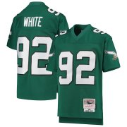 Wholesale Cheap Youth Philadelphia Eagles #92 Reggie White Mitchell & Ness Green 1990 Legacy Retired Player Jersey