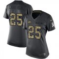 Wholesale Cheap Nike Chiefs #25 Clyde Edwards-Helaire Black Women's Stitched NFL Limited 2016 Salute to Service Jersey