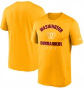 Wholesale Cheap Men's Washington Commanders Nike Gold Arch Legend T Shirt