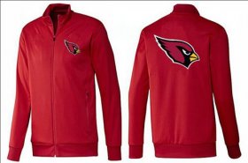 Wholesale Cheap NFL Arizona Cardinals Team Logo Jacket Red_1