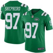 Wholesale Cheap Nike Jets #97 Nathan Shepherd Green Men's Stitched NFL Limited Rush Jersey