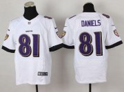 Wholesale Cheap Nike Ravens #81 Owen Daniels White Men's Stitched NFL New Elite Jersey