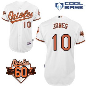 Wholesale Cheap Orioles #10 Adam Jones White Cool Base Stitched MLB Jersey