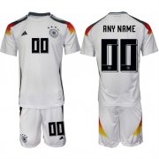 Cheap Men's Germany Custom White 2024-25 Home Soccer Jersey Suit