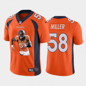 Wholesale Cheap Denver Broncos #58 Von Miller Men\'s Nike Player Signature Moves Vapor Limited NFL Jersey Orange