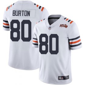 Wholesale Cheap Nike Bears #80 Trey Burton White Alternate Men\'s Stitched NFL Vapor Untouchable Limited 100th Season Jersey