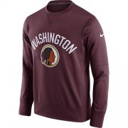 Wholesale Cheap Men's Washington Redskins Nike Burgundy Circuit Alternate Sideline Performance Sweatshirt