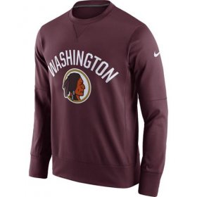 Wholesale Cheap Men\'s Washington Redskins Nike Burgundy Circuit Alternate Sideline Performance Sweatshirt