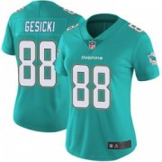 Wholesale Cheap Women's Miami Dolphins #88 Mike Gesicki Limited Aqua Team Color Vapor Untouchable Jersey
