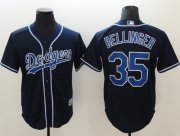 Wholesale Cheap Dodgers #35 Cody Bellinger Navy Blue New Cool Base Stitched MLB Jersey