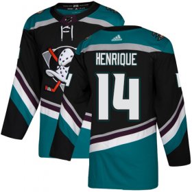 Wholesale Cheap Adidas Ducks #14 Adam Henrique Black/Teal Alternate Authentic Youth Stitched NHL Jersey