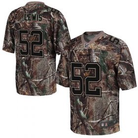 Wholesale Cheap Nike Ravens #52 Ray Lewis Camo Men\'s Stitched NFL Realtree Elite Jersey