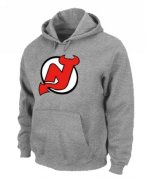 Wholesale Cheap NHL New Jersey Devils Big & Tall Logo Pullover Hoodie Grey