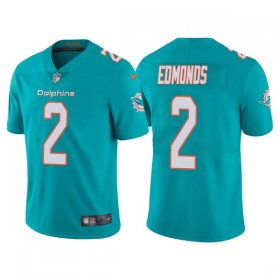 Wholesale Cheap Men\'s Miami Dolphins #2 Chase Edmonds Aqua Vapor Untouchable Limited Stitched Football Jersey