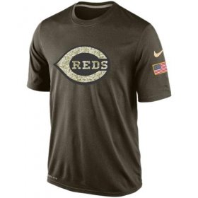 Wholesale Cheap Men\'s Cincinnati Reds Salute To Service Nike Dri-FIT T-Shirt