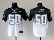 Wholesale Cheap Nike Cowboys #50 Sean Lee Navy Blue/White Men's Stitched NFL Elite Fadeaway Fashion Jersey