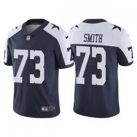 Wholesale Cheap Men\'s Dallas Cowboys #73 Tyler Smith Navy Thanksgiving Vapor Limited Stitched Jersey