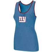 Wholesale Cheap Women's Nike New York Giants Big Logo Tri-Blend Racerback Stretch Tank Top Light Blue
