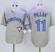 Wholesale Cheap Blue Jays #11 Kevin Pillar Grey New Cool Base Stitched MLB Jersey