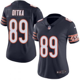 Wholesale Cheap Nike Bears #89 Mike Ditka Navy Blue Team Color Women\'s Stitched NFL Vapor Untouchable Limited Jersey