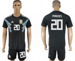 Wholesale Cheap Argentina #20 Paredes Away Soccer Country Jersey