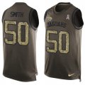 Wholesale Cheap Nike Jaguars #50 Telvin Smith Green Men's Stitched NFL Limited Salute To Service Tank Top Jersey
