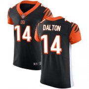 Wholesale Cheap Nike Bengals #14 Andy Dalton Black Team Color Men's Stitched NFL Vapor Untouchable Elite Jersey