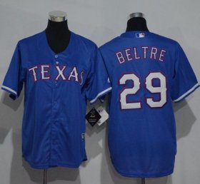Wholesale Cheap Rangers #29 Adrian Beltre Blue Cool Base Stitched Youth MLB Jersey