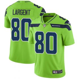 Wholesale Cheap Nike Seahawks #80 Steve Largent Green Men\'s Stitched NFL Limited Rush Jersey