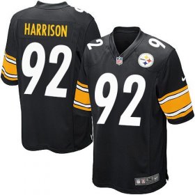 Wholesale Cheap Nike Steelers #92 James Harrison Black Team Color Youth Stitched NFL Elite Jersey