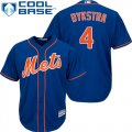 Wholesale Cheap Mets #4 Lenny Dykstra Blue Cool Base Stitched Youth MLB Jersey