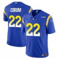 Cheap Men's Los Angeles Rams #22 Blake Corum Blue 2024 Draft Vapor Untouchable Football Stitched Jersey