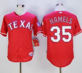 Wholesale Cheap Rangers #35 Cole Hamels Red Cool Base Stitched MLB Jersey