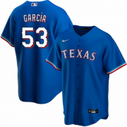Wholesale Cheap Men's Texas Rangers #53 Adolis Garcia Blue Cool Base Stitched Baseball Jersey