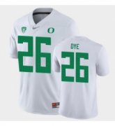 Wholesale Cheap Men Oregon Ducks Travis Dye Game White College Football Jersey
