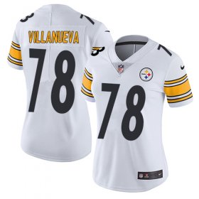 Wholesale Cheap Nike Steelers #78 Alejandro Villanueva White Women\'s Stitched NFL Vapor Untouchable Limited Jersey