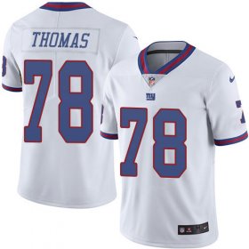 Wholesale Cheap Nike Giants #78 Andrew Thomas White Men\'s Stitched NFL Limited Rush Jersey
