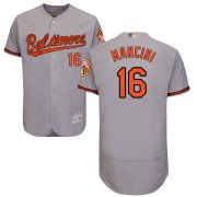 Wholesale Cheap Orioles #16 Trey Mancini Grey Flexbase Authentic Collection Stitched MLB Jersey