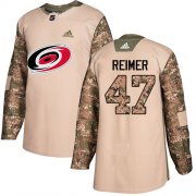 Wholesale Cheap Adidas Hurricanes #47 James Reimer Camo Authentic 2017 Veterans Day Stitched NHL Jersey